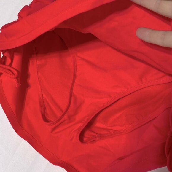 5/$25 George Neon Orange Swim Skirt Bikini Bottom M - Picture 7 of 12